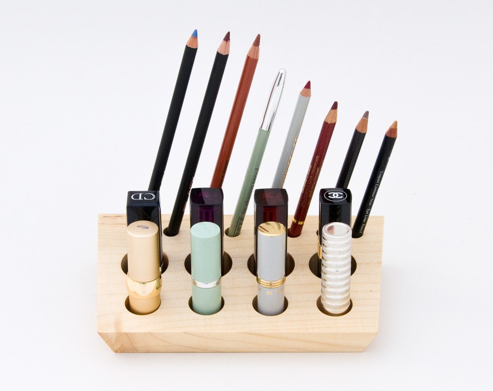 Wooden Lipstick Holder Lipstick Organizer Makeup Storage ELSA