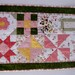 Spring Easter Quilted Table Runner Wall Hanging Applique Cottage Chic