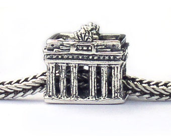 Brandenburg Gate Landmark Bead Sterling Silver LM030