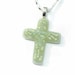 Dichroic Fused Glass Cross Pendant, Fused Glass Jewelry, Pastel, Jesus, Christ, Hope, Faith, Love, Spring, Easter(Item 10155-PC)