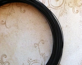 Millinery Wire 10 Yards 21 Gauge Black