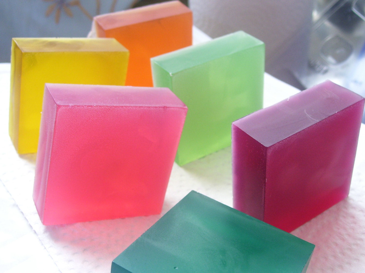 Set 6 Soap Bars Guest Soap Square or Rectangle Soap 1.8 oz