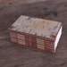 rustic handmade journal wood book - birch bark - brown small autumn woodland rust - ready to ship