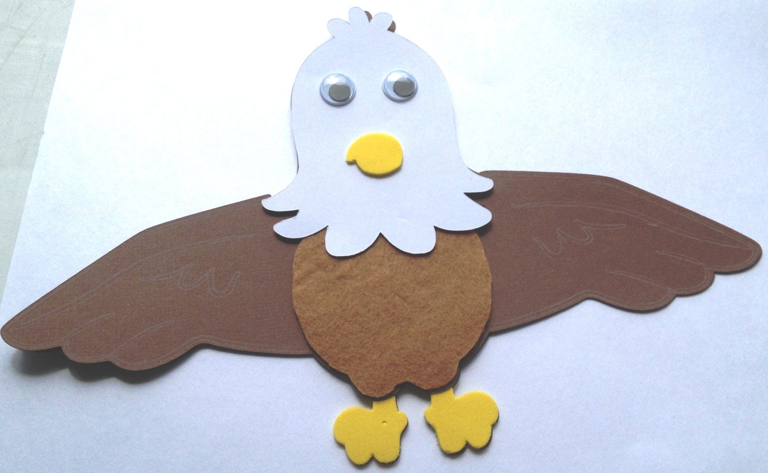 Eagle craft kit for kids from mimiscraftshack on Etsy Studio