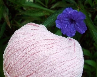CHUNKY poids Yarn - mélange de coton Rose - 50g 65 verges - Gedifra Satata - printemps été rose rose