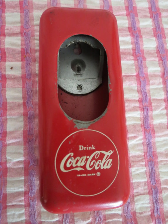 Vintage Coca Cola Bottle Opener With Cap Catcher. Reserved for