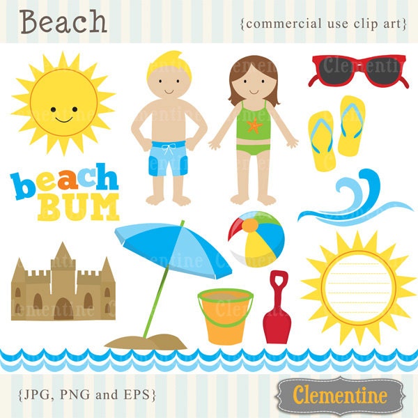 beach bum clip art free - photo #43