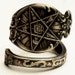Spoon Ring Order of the Eastern Star Masonic Freemason Sterling, Handmade in YOUR Size (4280)