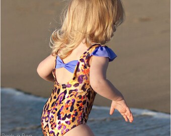 Sun n' Fun: Girls Swimsuit PDF Pattern, Girls Leotard PDF Pattern, Baby & Toddler Swimsuit Pattern