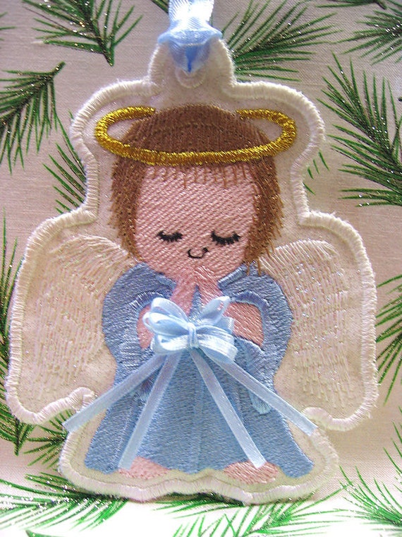 Baby Angel 4x4 Machine Embroidery by AbigailMichelle on Etsy