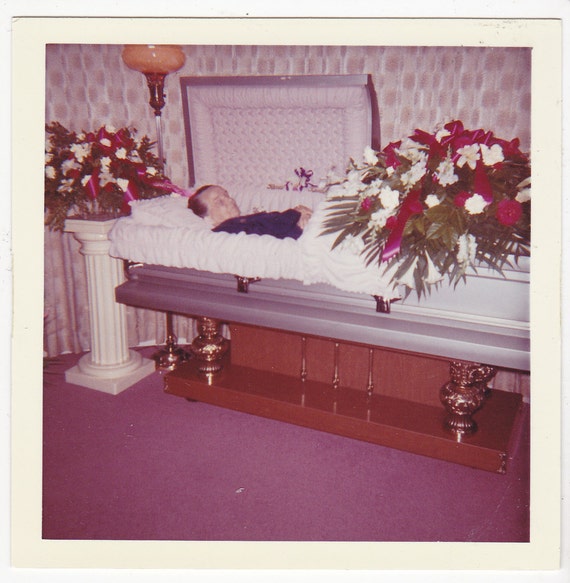 Items similar to Vintage 1960's photo.Woman in casket postmortem ...