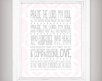 Psalm 103 1 | Etsy