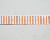 Sunny orange and white wonky stripes on 7/8" grosgrain ribbon- spring/easter Il_170x135