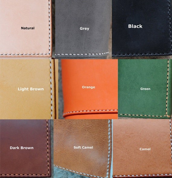 Leather Color Sample Card by ArtemisLeatherware on Etsy