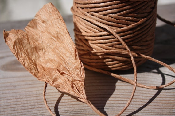 40 Yards of Elegant Brown Twisted Paper Cord 2mm diameter