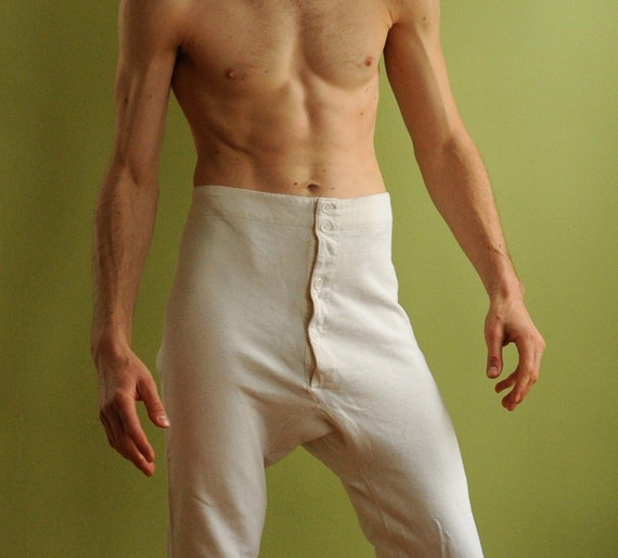 1900s vintage underwear long johns pants Raguet French