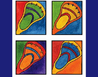 lacrosse print with mat