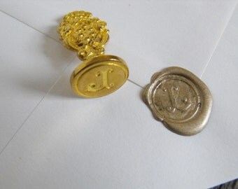 Small Brass Wax Seals Made in Italy perfect for invitations, love letters and gifts
