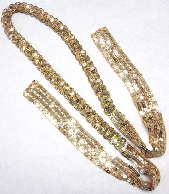 sequin sash belt
