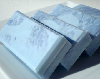Lilac Soap - True Lilac Scent - Purple and Blue Soap - Summer Soap - Homemade Soap - Hoooked Soap - Bar Soap - One Quarter Pound Soap
