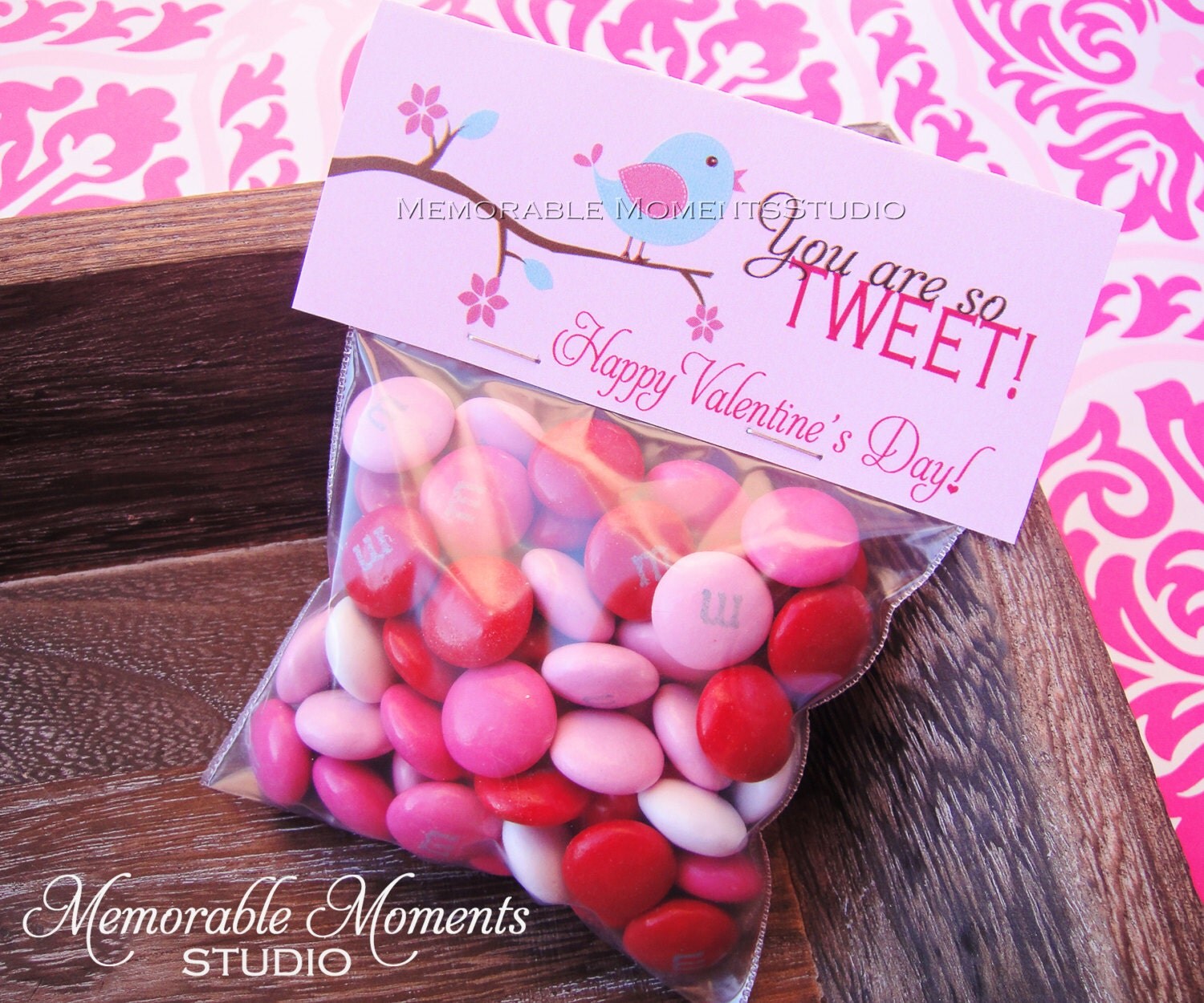 50% off INSTANT DOWNLOAD Printable Candy Bag Labels Happy