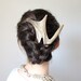 Hair Comb Elk Deer Antler Bone Bridal Fork Stick Unique High Fashion Horn Accessory