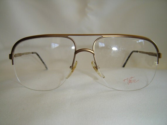 Vintage 80s Mens Eyeglasses X Large Square 