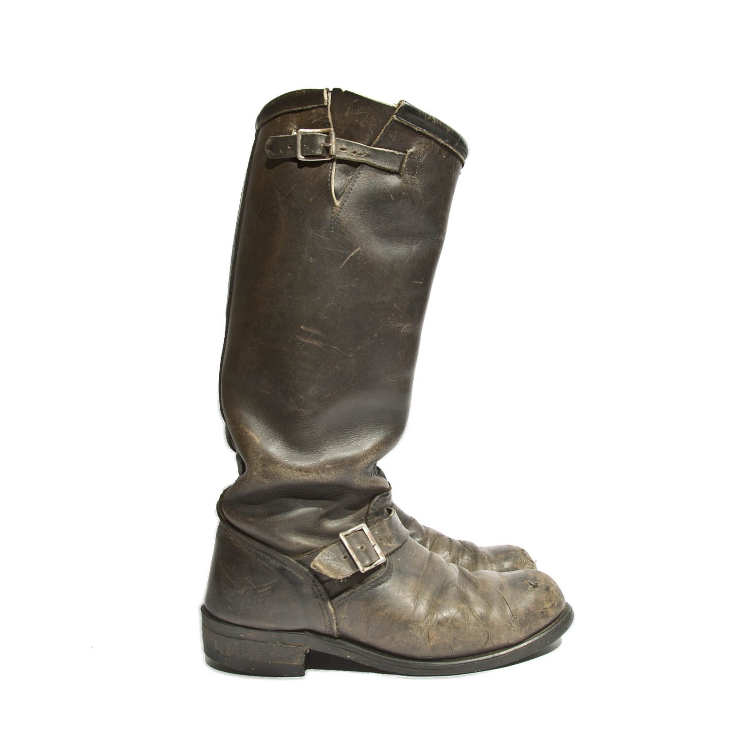 distressed biker boots womens