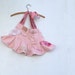 summer rose pink vintage lace mini skirt rose bag purse ipad bag gym bag shabby chic upcycled