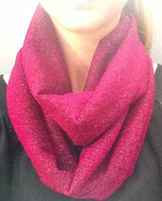 Dark Pink Sparkly Infinity Scarf