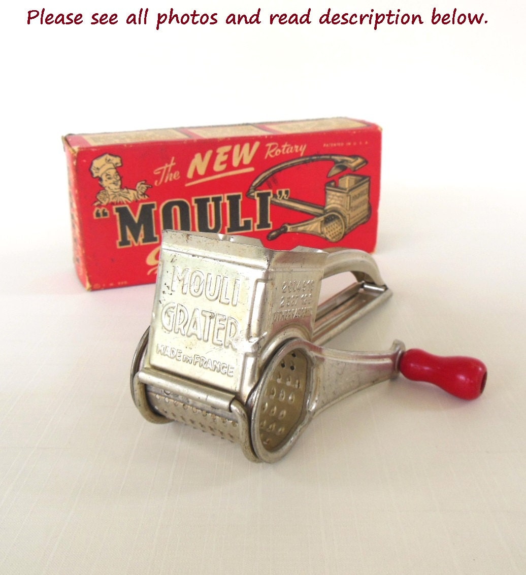 Mouli Grater Hand Crank Rotary Parmesan Cheese Shredder