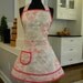 LAST ONE-Womens Apron-Bridal/Wedding Double Skirt Apron