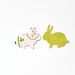 Bright Pastel Spring Bunny Rabbit Die Cuts - Pink Green Baby Shower