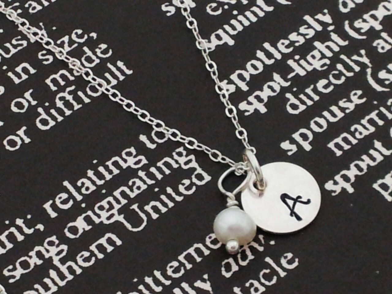 Hand Stamped Charm Jewelry Custom Sterling Silver Necklace You
