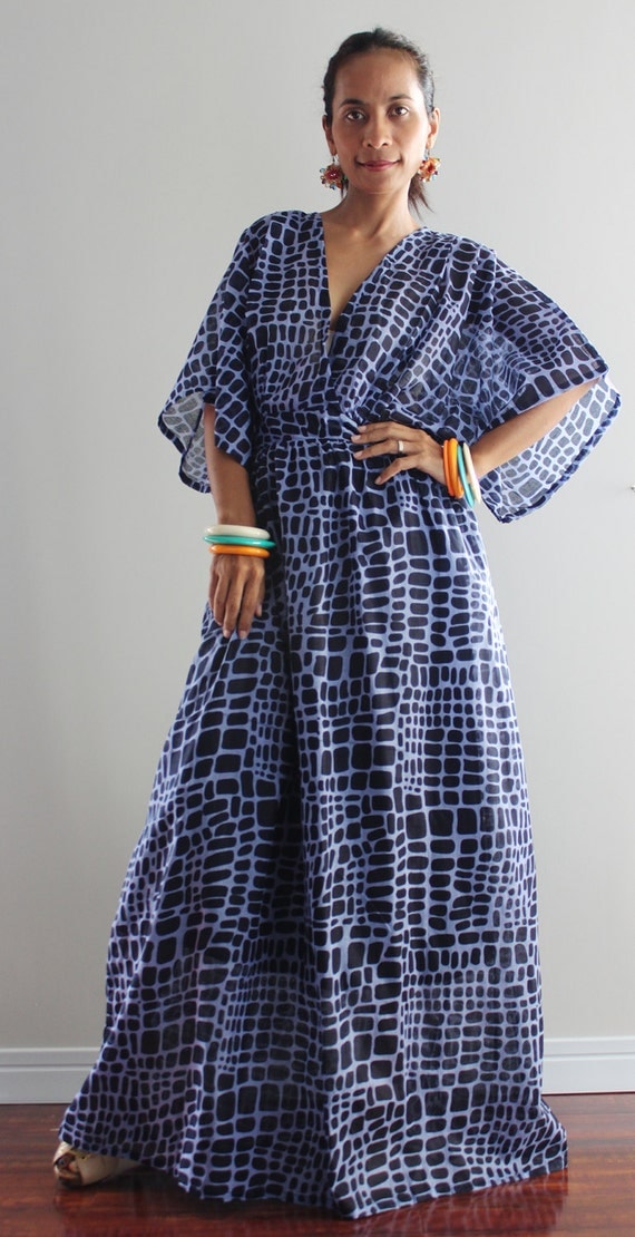 Boho Maxi Dress Kimono Women Kaftan Long Maxi Dress Boho