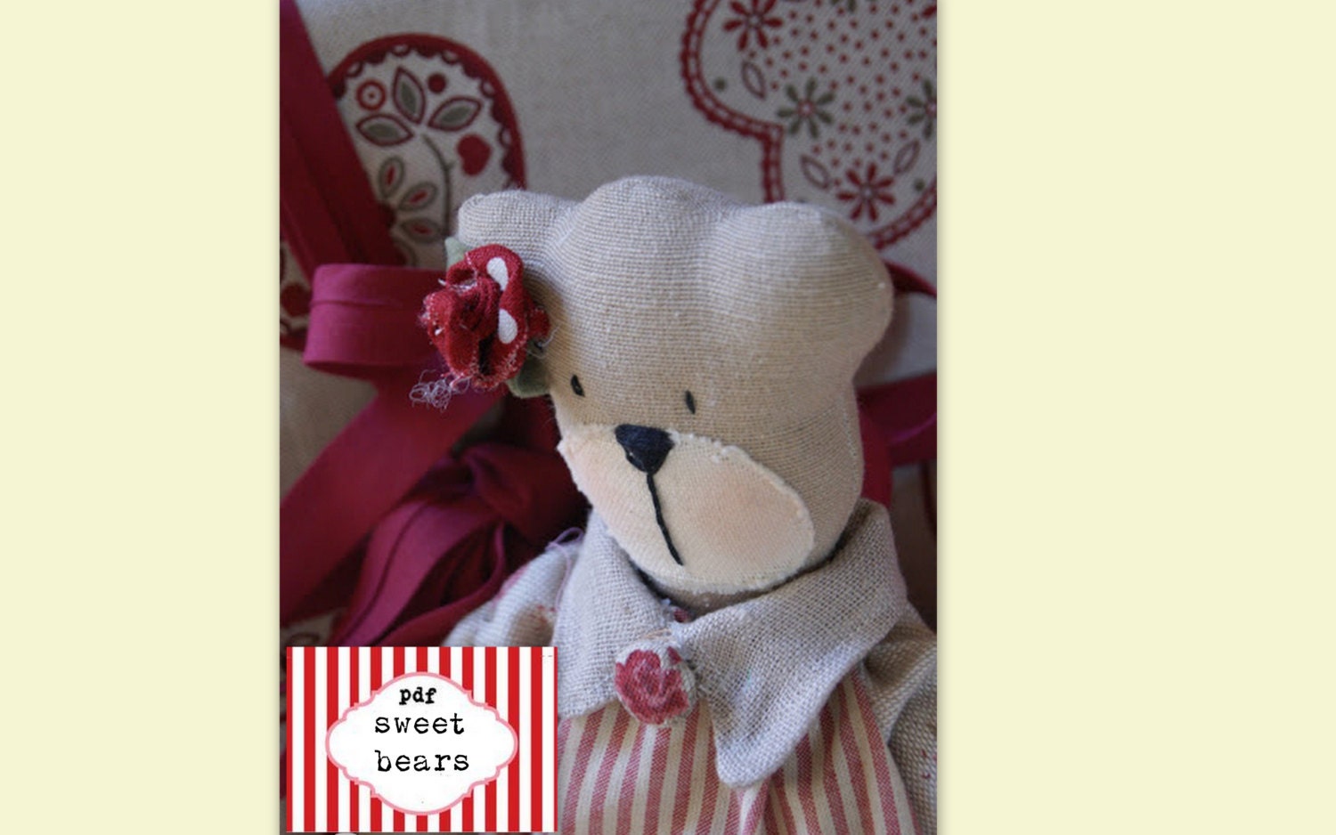 Pdf Sewing Sewing Teddy Bear Pattern E Mail Download