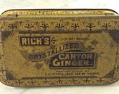 Rich's Crystallized Canton Ginger Lithographed Tin Rich's Crystallized Canton Ginger Lithographed Tin