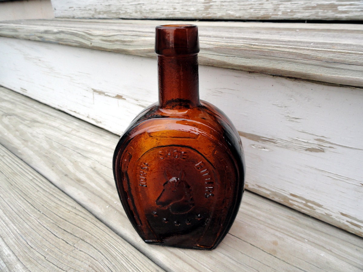 Antique Medicine Bottle Horse Shoe Bitters by BluePawRelicsnResto