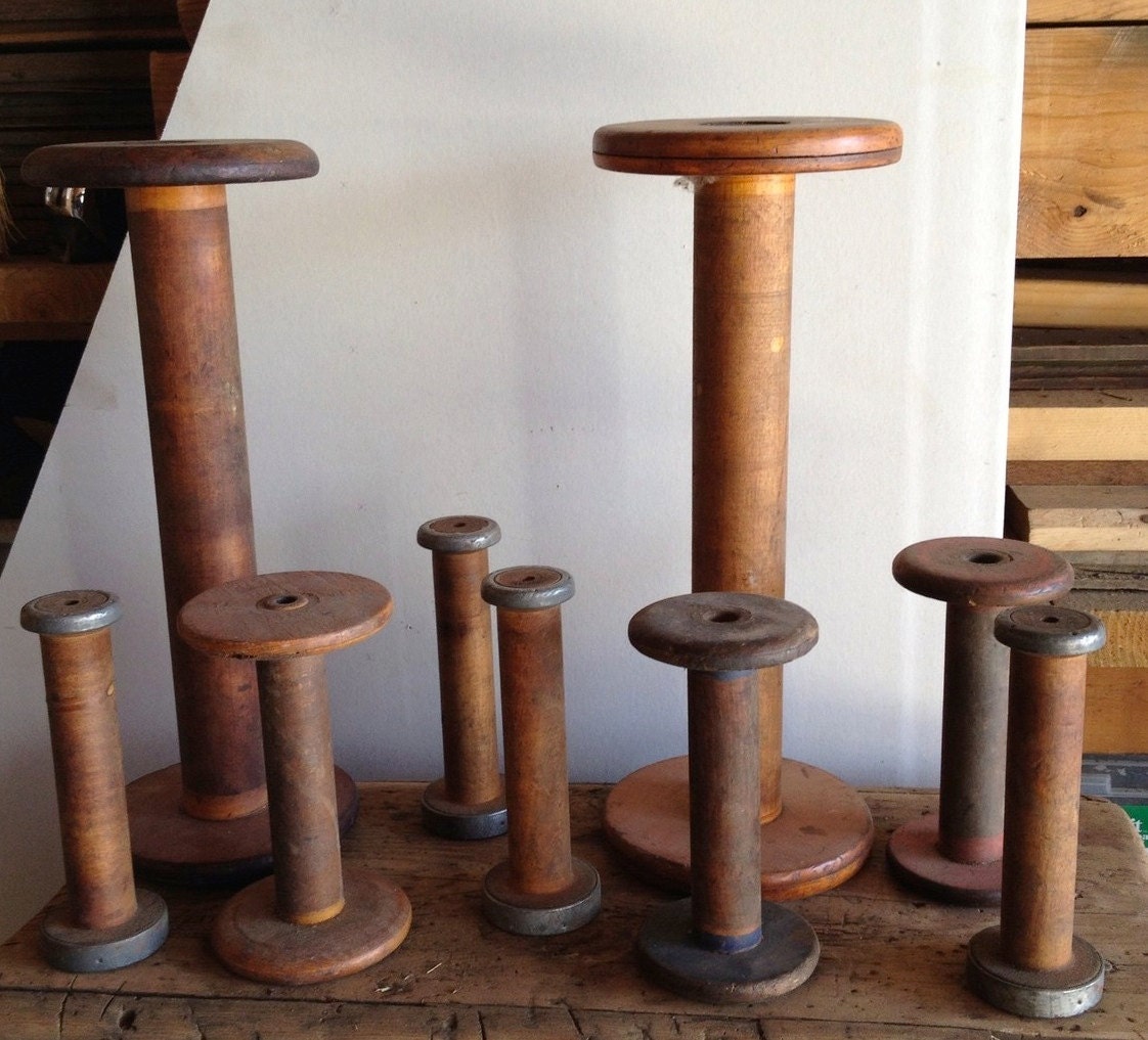 Antique Textile Mill Bobbins