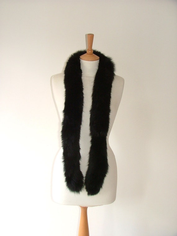 black boa scarf