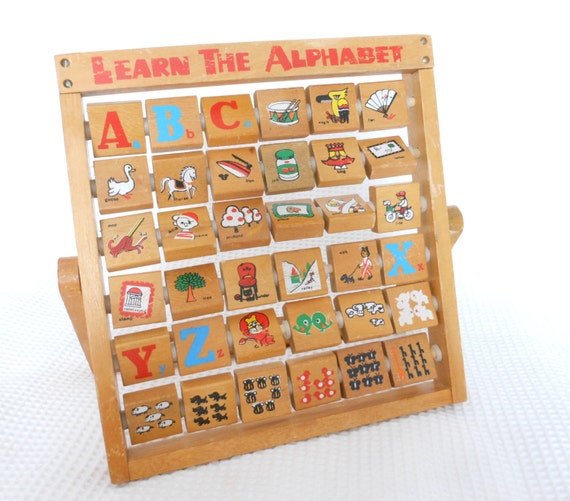 Learn The Alphabet Wooden Abacus Style Flip by ...