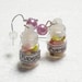 Jar of Fudge Earrings.Polymer Clay
