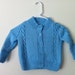 Baby Sweater Cardigan, Jacket, in BLue, 1,2 years old Boy Baby Years baby Cardigan