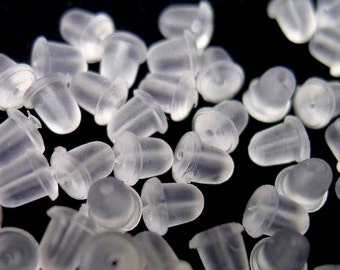 100 pcs Silicon Earring Backs
