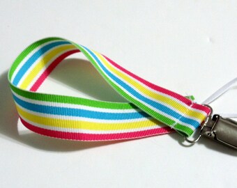 Pastel Ribbon Pacifier Clip Pacifier Holder