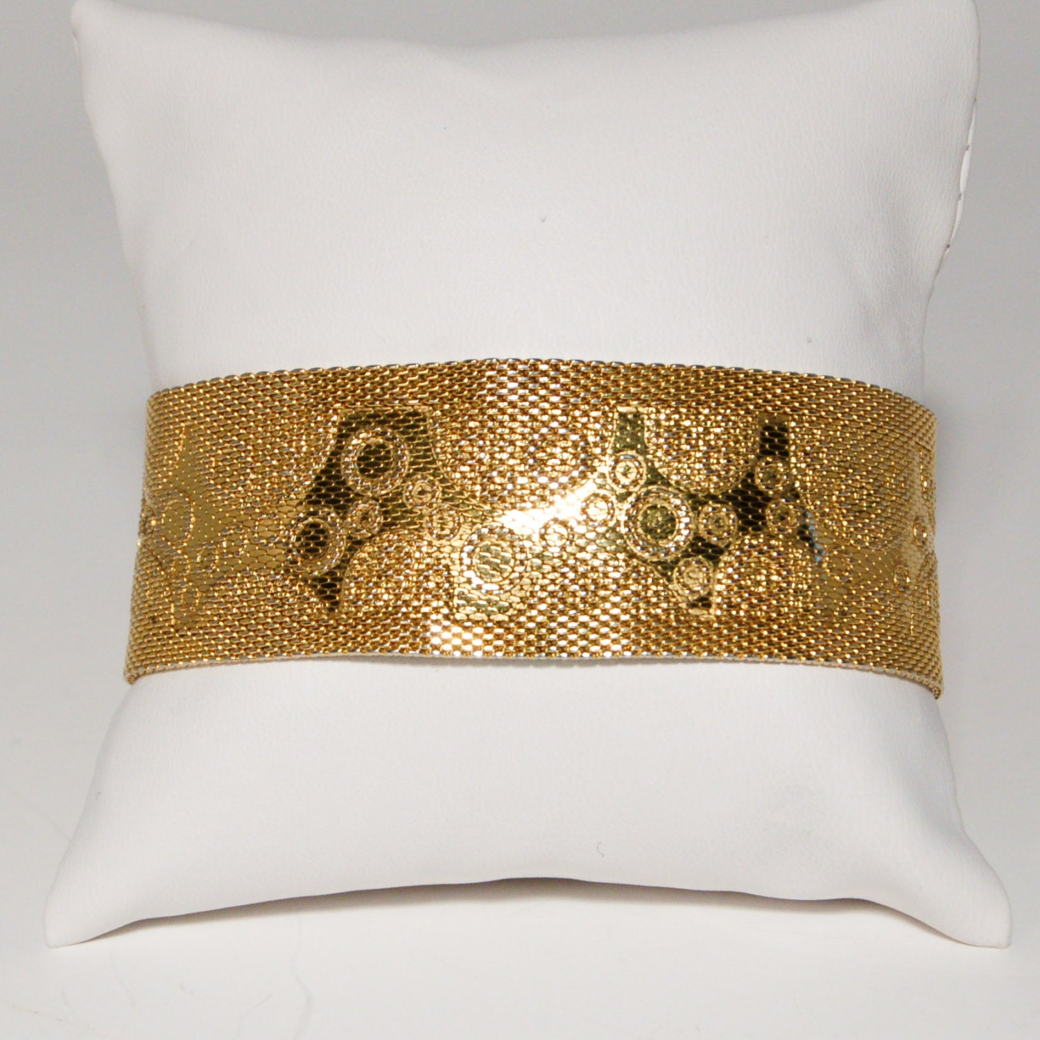 vintage gold mesh bracelet