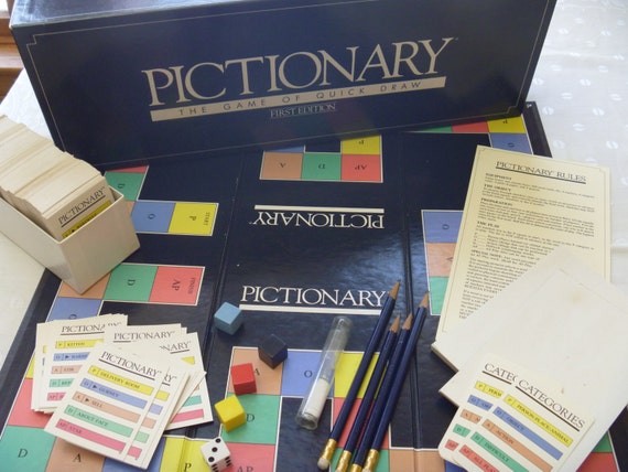 Pictionary Board Game Original Game Of Quick Draw 1985