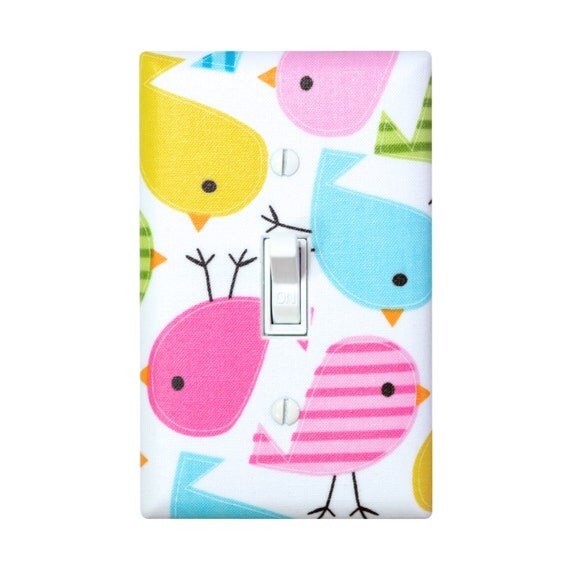 Little Bird Light Switch Plate Cover / Nursery Decor / Kids