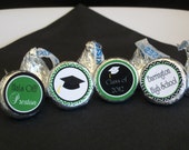 Graduation Party Hershey Kiss Stickers - Printable - Personalized, you pick colors and patterns Il_170x135