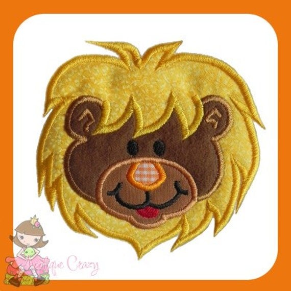 Lion 2 Applique embroidery design
